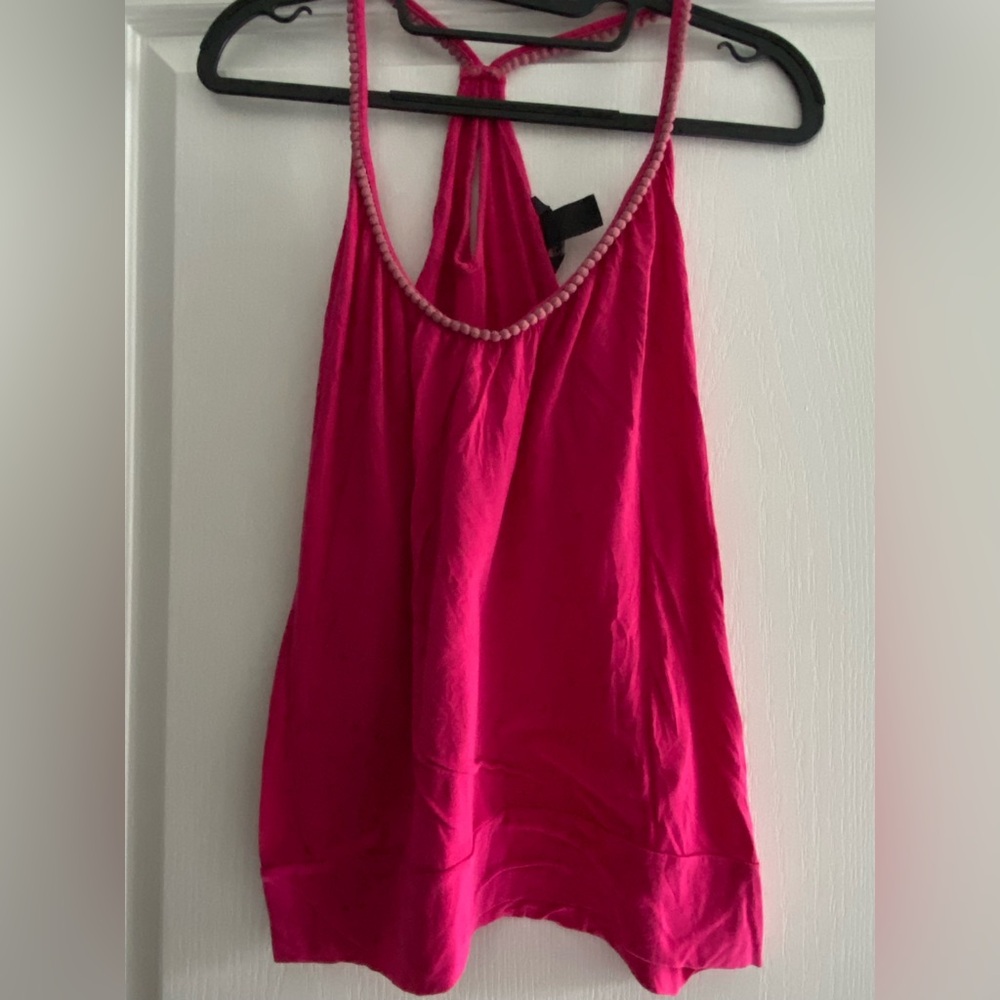 H&M Women's Pink Halter Top Tsnk Sz S